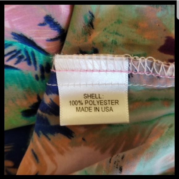 Wayf Ink Blot Palm Tree Tank Top Blouse Size Small - Picture 8 of 10